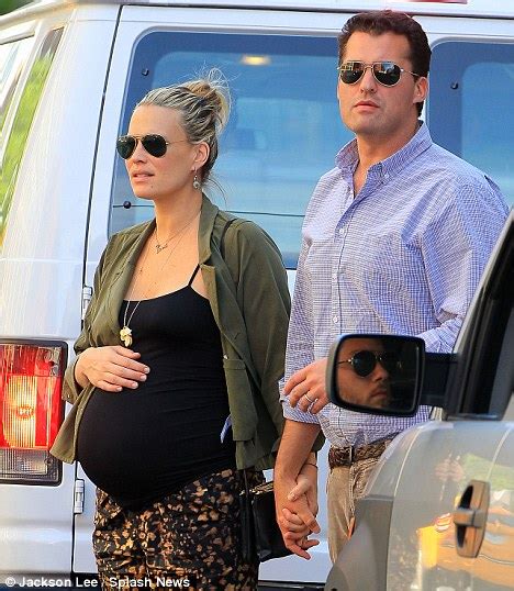 Heavily Pregnant Molly Sims Enjoys Manhattan Stroll With Her Husband As