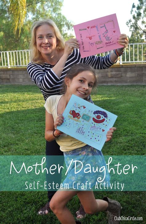 Mother Daughter Self Esteem Craft Activity Idea Daughter Activities Mother Daughter