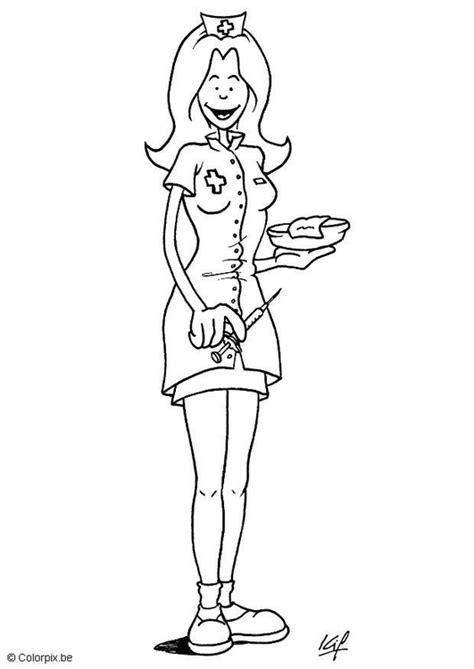 Cómo dibujar a la enfermera tania distroller, cómo dibujar a unicorñita distroller, cómo dibujar a ksimerito tutti distroller, cómo dibujar un ksicornito distroller, cómo dibujar a churro distroller. Dibujo para colorear Enfermera - Img 5701