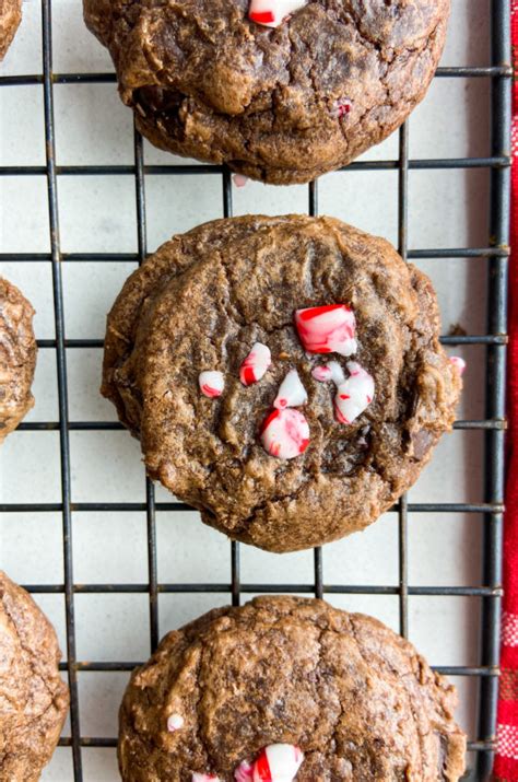 Peppermint Brownie Cookies Recipe Lifes Ambrosia