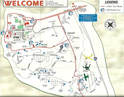 Map Of Air Force Academy Campus 2012 The Tourist Route Th Flickr