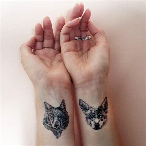 Wolf Pack Temporary Tattoos By Fawn And Thistle