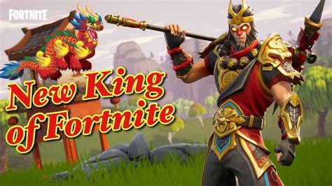 New King Of Fortnite Fortnite Xbox Gameplay New Wukong Outfit Youtube