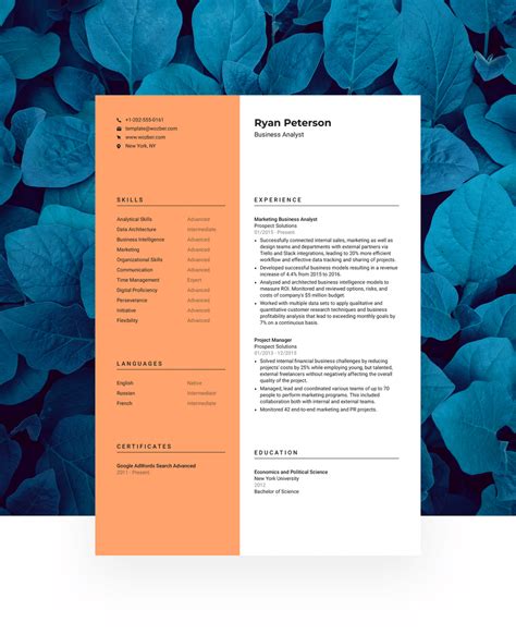 Get the 1 + 2 page versions and matching cover letter. Free CV builder for modern job seekers | Wozber