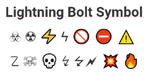 Lightning Bolt Symbol Psfont Tk