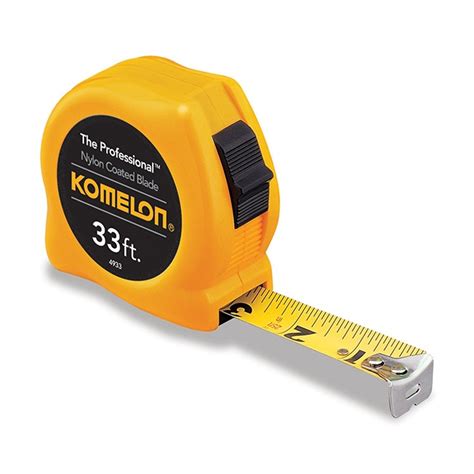 Record the measurement in inches or millimeters, whichever is used by parting words. Komelon 4933 The Professional Nylon Coated Tape Measure 1 ...