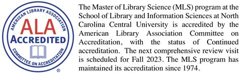 Masters Of Library Sciences Degree Program General Overview The North