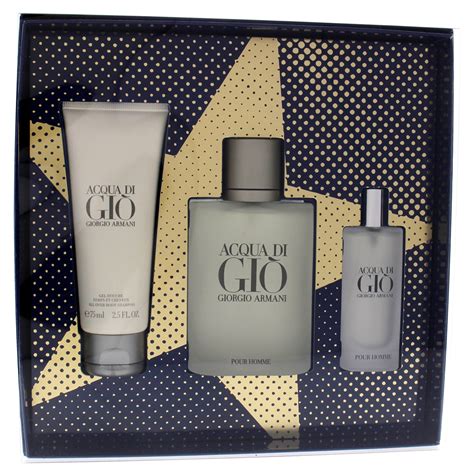 Giorgio Armani Acqua Di Gio Cologne T Set For Men 3 Pieces