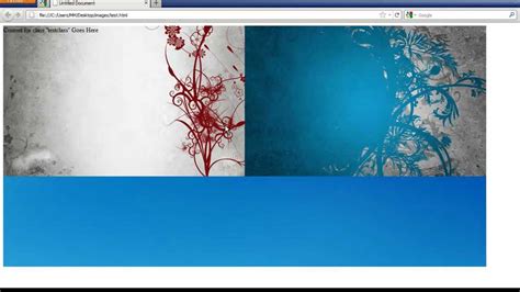 Css Two Background Images In One Div