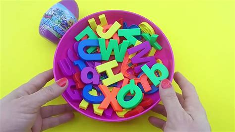 New Abc Party Learning The Alphabet Lessons For Children Surprise Egg