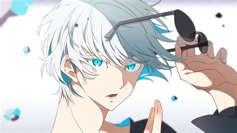 Anime Boy Blue Eyes White Hair Download 1080x2280 Anime Boy Blue Eyes