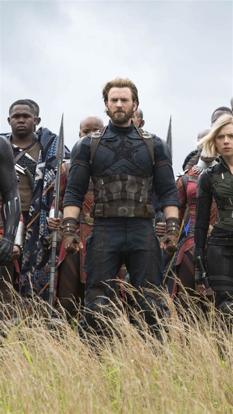 Wallpaper Avengers Infinity War Black Widow Captain America Black