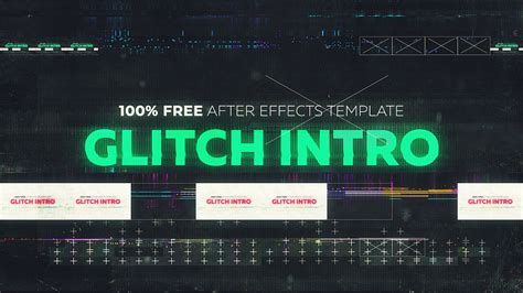 You can change colors and type your own text with any font. Glitch Intro - Free After Effects Template - VIDEOLANCER