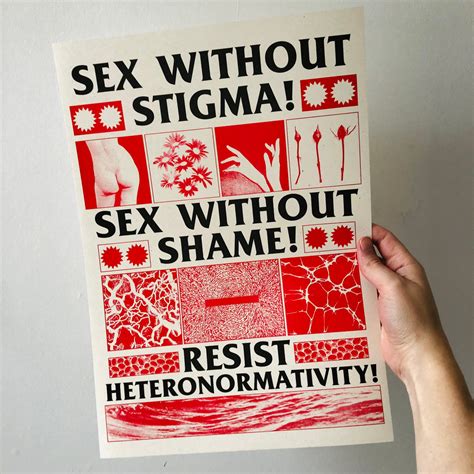 Sex Without Stigma Sex Without Shame Riso Print Black Lodge Press