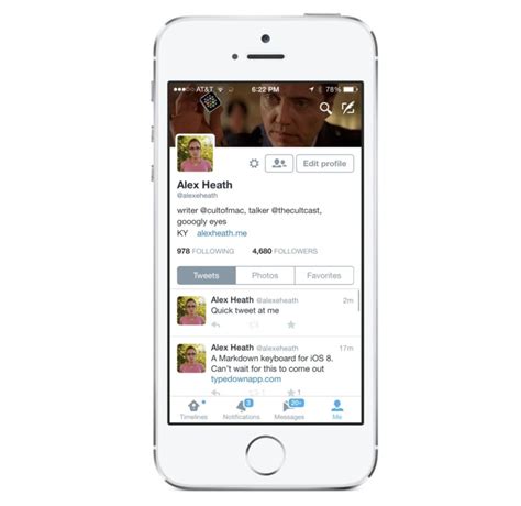 Get more followers with fan tracking. Twitter for iPhone gets new profile design, interactive ...