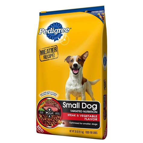 4.6 out of 5 stars with 366 ratings. Pedigree Small Dog Targeted Nutrition Dog Food, Steak and ...