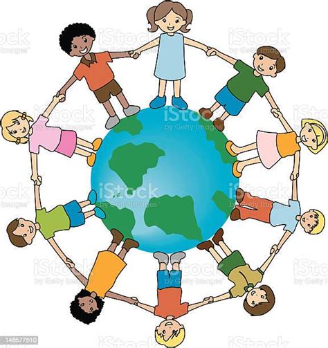 Children Around The World Stock Illustration Download Image Now