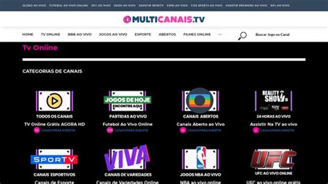 Multicanais tv online canais de tv ao vivo grátis