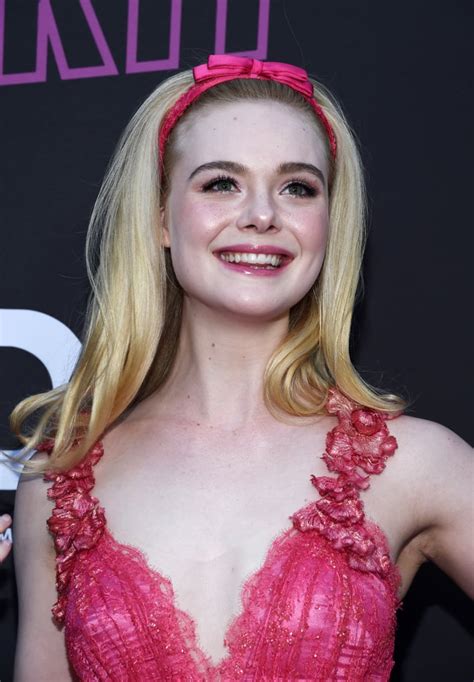 Elle Fanning Pink Rodarte Dress At Teen Spirit Premiere Popsugar