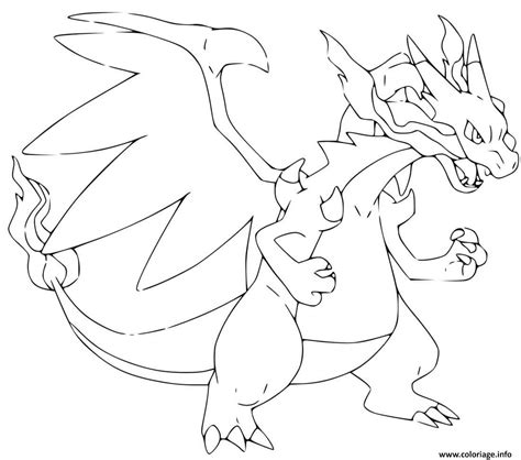 Coloriage Dracaufeu Gigamax  Coloriage Pokemon Gigamax Dracaufeu