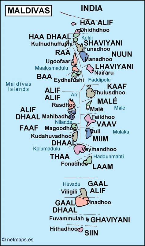 Maldives Political Map Eps Illustrator Map Vector Maps