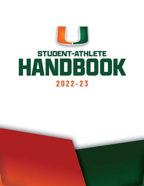 Student Athlete Handbook University Of Miami Athletics