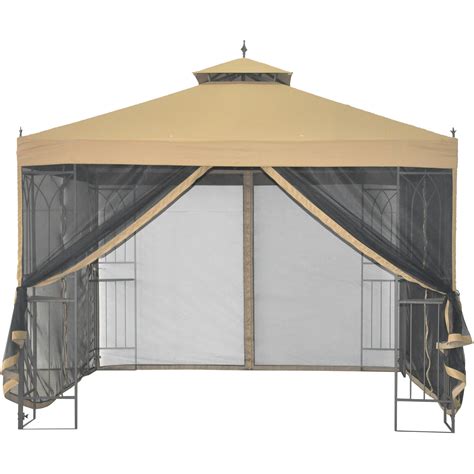 Attractive 10'w x 10'l garden canopy features a polyester cover with skirted legs. 10x10 Gazebo Canopy Walmart & Backyard Gazebos Unique ...