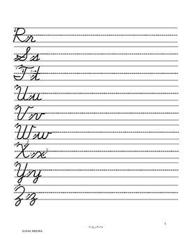 Americas many hispanic countries still recognize rr as a separate letter of the alphabet. Spanish cursive alphabet writing worksheet by Educative ...
