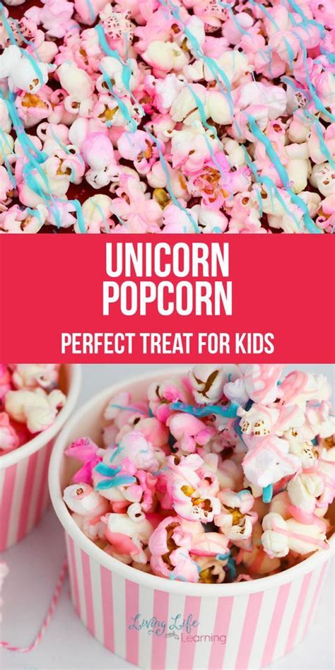 Unicorn Popcorn Recipe Recipe Popcorn Recipes Unicorn Desserts