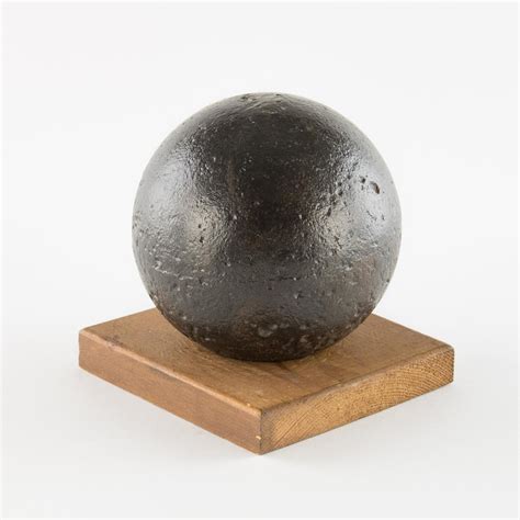 Lot Civil War Eight Pound Cannon Ball With Fuse