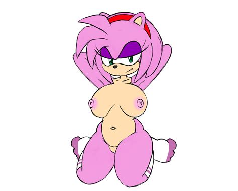 Rule 34 1girls Amy Rose Big Breasts Furry Plump Simple Background