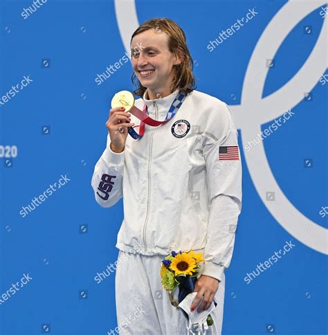 Katie Ledecky Team Us Poses Her Editorial Stock Photo Stock Image