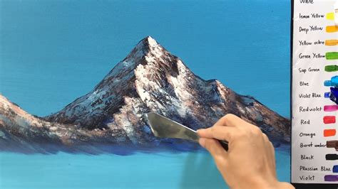 Winter Series 1 How To Paint A Snow Covered Mountain In Acrylics