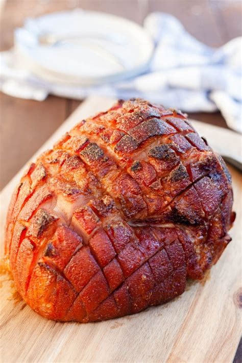 Baked Ham With Brown Sugar Glaze Video A Spicy Perspective