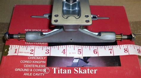 Titan Ti Lite Longboard Skateboard Trucks 1 Truck Only 85 Axle Nos