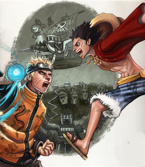This happened in the 516th luffy in comparison with other shonen main characters. Naruto VS Luffy by GrayAppleWantsHerBB on DeviantArt
