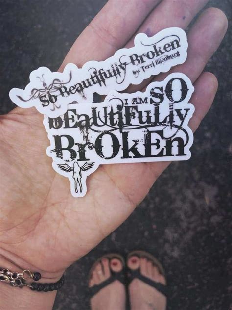 I Am So Beautifully Broken Vinyl Sticker So Beautifully Broken