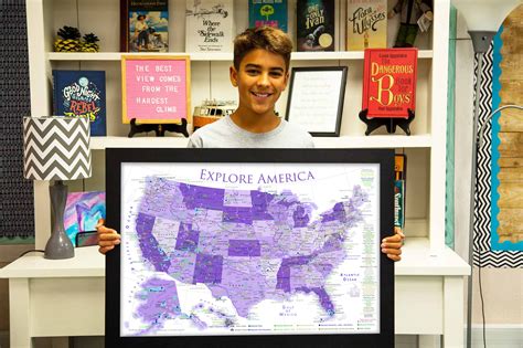Usa Map For Kids Purple Edition Geojango Maps
