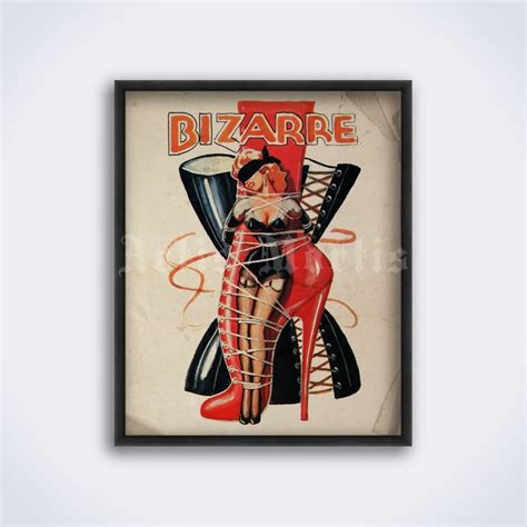 Bizarre Cover Art Vintage 1940s Fetish Magazine BDSM Underground