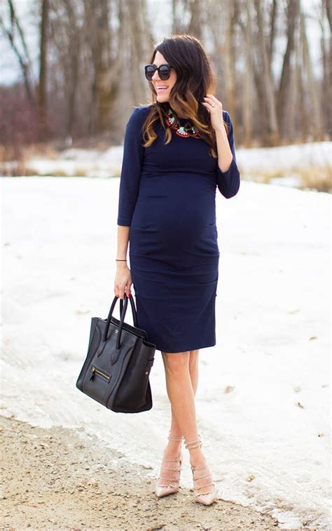 Picture Of Elegant And Comfy Maternity Outfits For Work