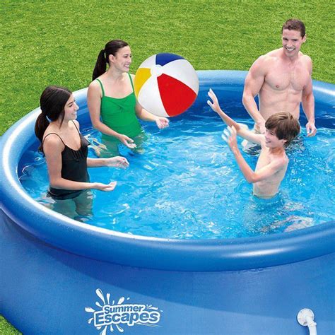 Summer Escapes Quick Set Round Inflatable Pool 12ft X 30