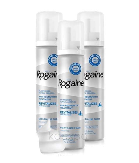 Condition and hydrate hair with copper peptides, thicken the look of weak hair shafts, and lock in moisture. Rogaine Hair Regrowth FDA Approved Foam 3 Months Supply ...