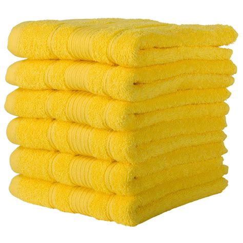 6 Pack Premium Large Hand Towels 600 Gsm Cotton 16 X 28 Inches Ebay