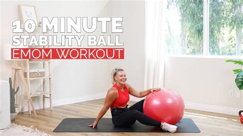 Minute Full Body Stability Ball Emom Exercises Youtube