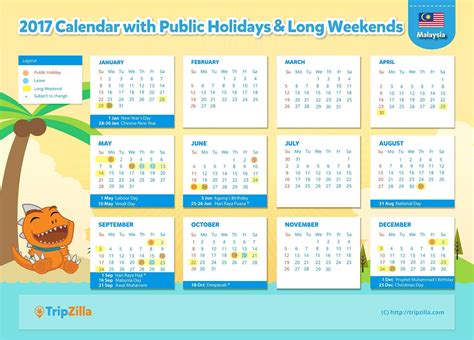 The Wonders Wanderer Malaysia 2017 Public Holiday 9 Long Weekends