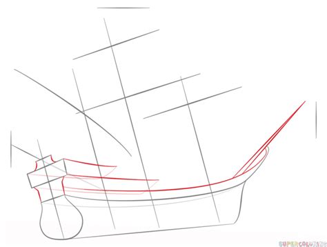 How To Draw A Pirate Ship Step By Step Drawing Tutorials For Kids And