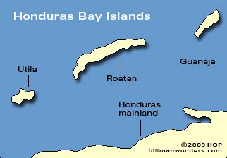 Island Map Honduras Bay Isl 