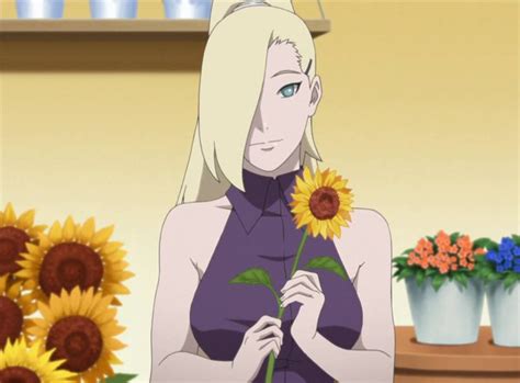 Ino Offering A Sunflower By Lordcamelot2018 On Deviantart Anime Art Girl Anime Naruto Naruto