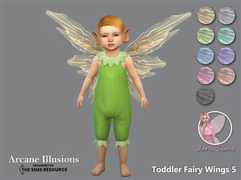 Arcane Illusions Toddler Fairy Wings 5 By Jaru Sims At Tsr Sims 4