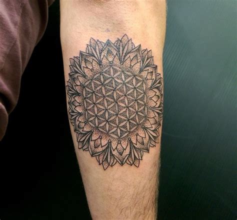 105 Cool Flower Of Life Tattoo Ideas The Geometric Pattern Full Of
